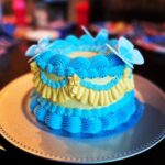 Blue and Yellow Vintage butterfly cake